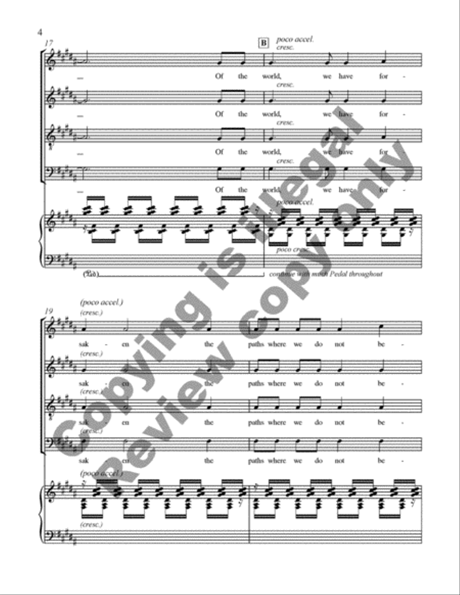 The Dreamers of Dreams 4-Part scores gallery preview page 5