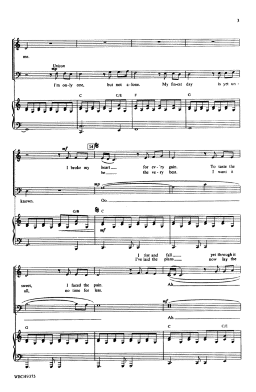 One Moment in Time Choir scores gallery preview page 2