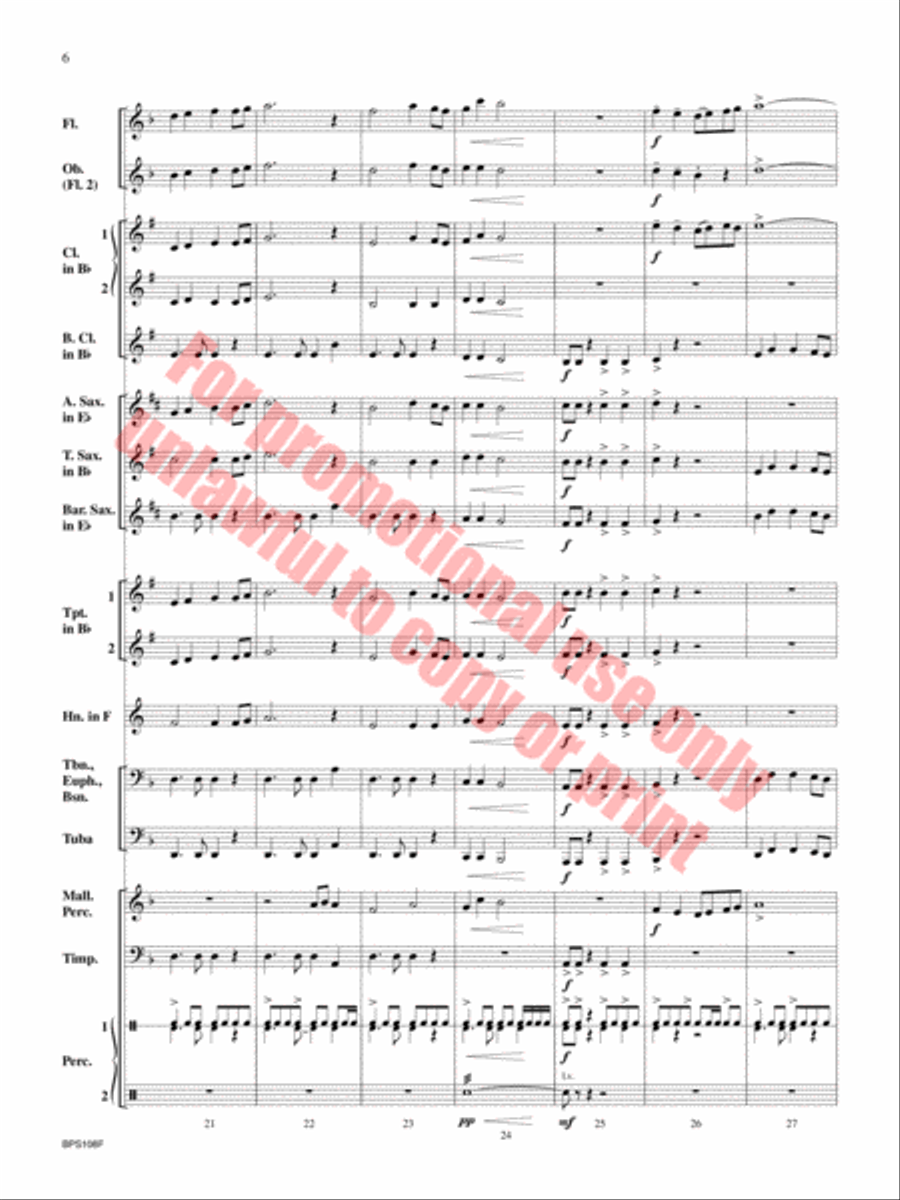 Night Fury Night Fury Concert Band scores gallery preview page 7