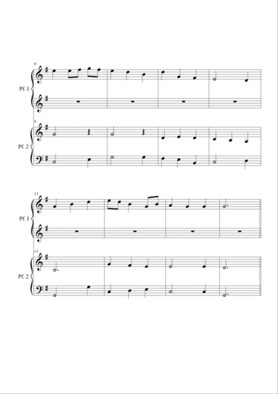 Lord of all hopefulness. Piano 4 hands Lord of all hopefulness. Piano 4 hands Piano Method scores gallery preview page 2