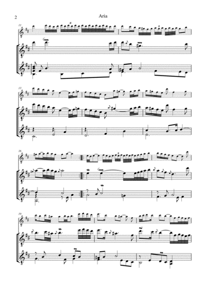 Aria (Goldberg var.) BWV 988, ornamented, for guitar duo image number null