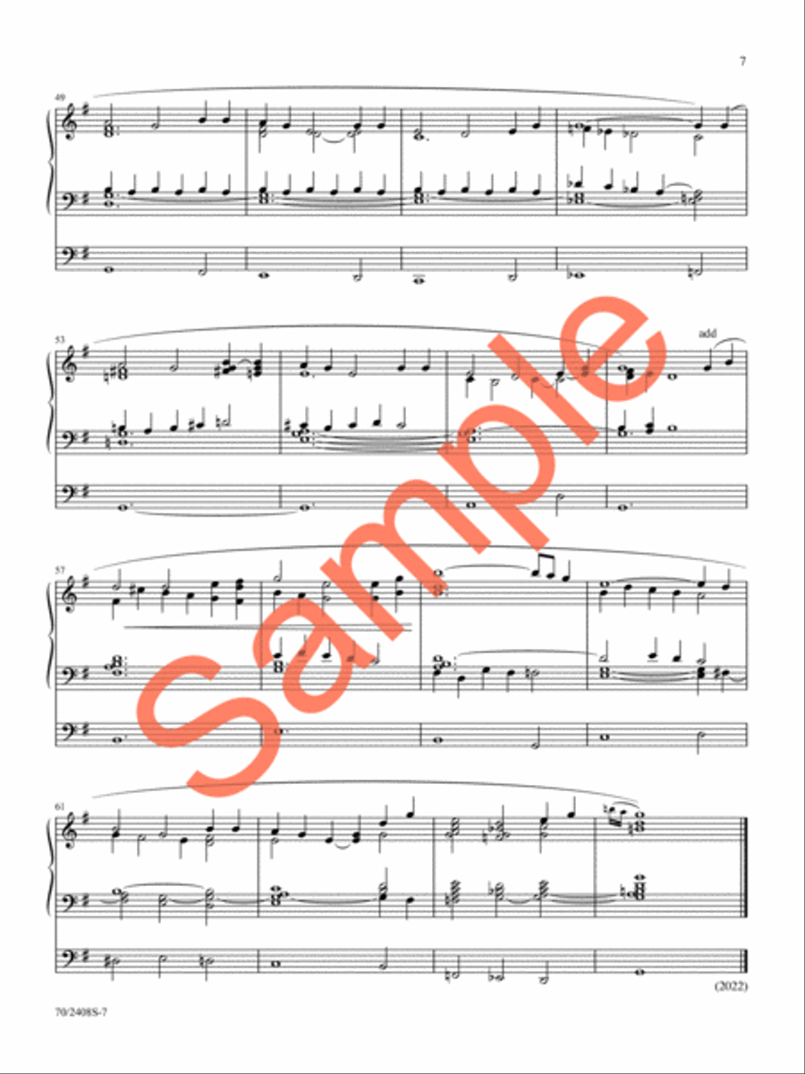 A Thousand Tongues Organ Solo scores gallery preview page 7
