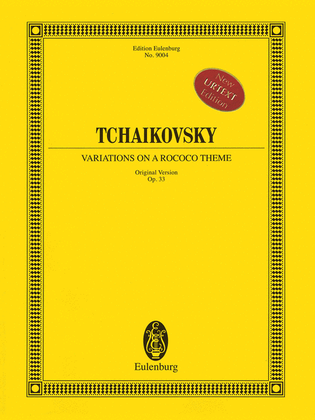 Book cover for Variations on a Rococo Theme (Original Version), Op. 33