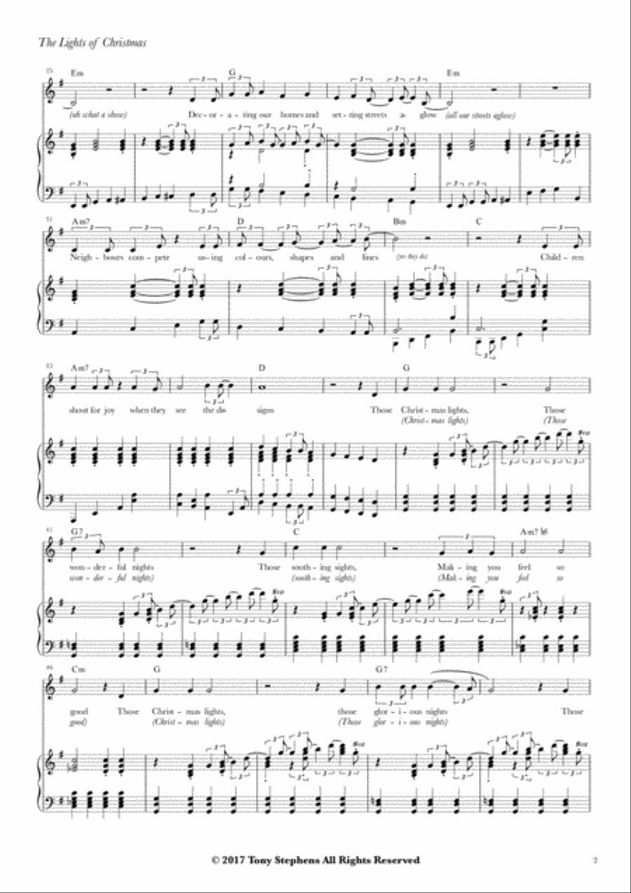The Lights of Christmas Voice scores gallery preview page 2