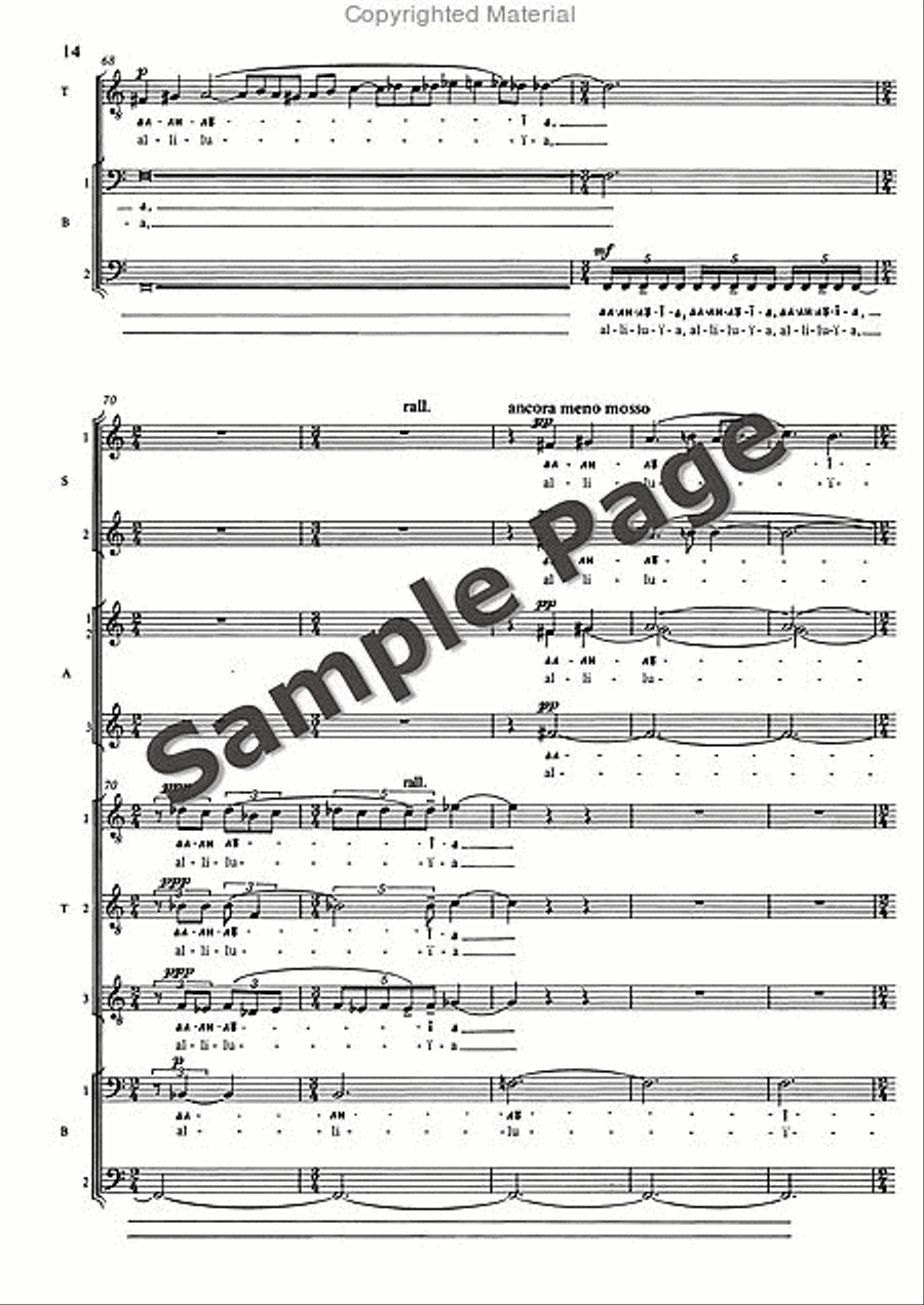 Song of Cherubim (1987) Divisi scores gallery preview page 15