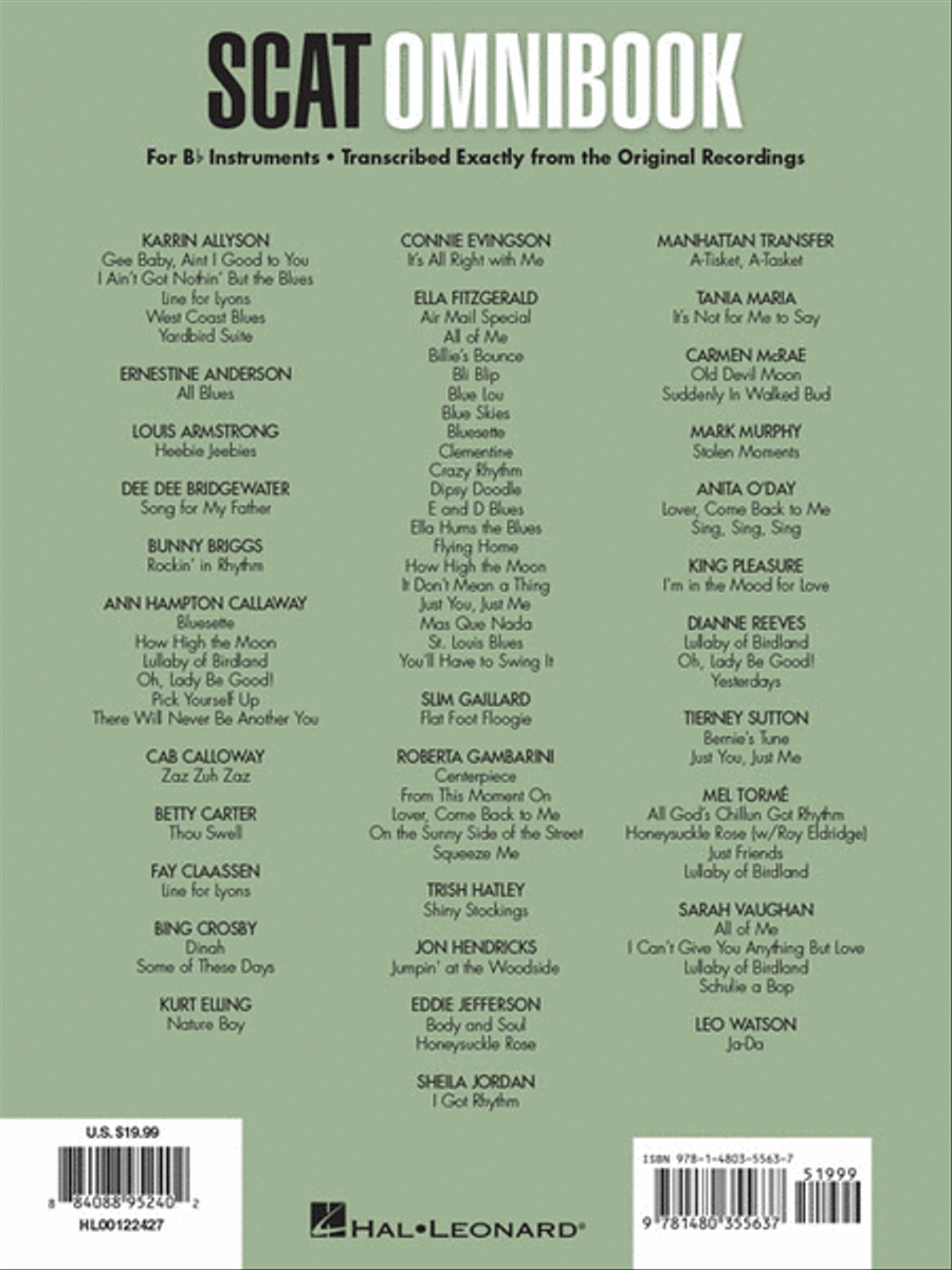 Scat Omnibook Voice scores gallery preview page 6