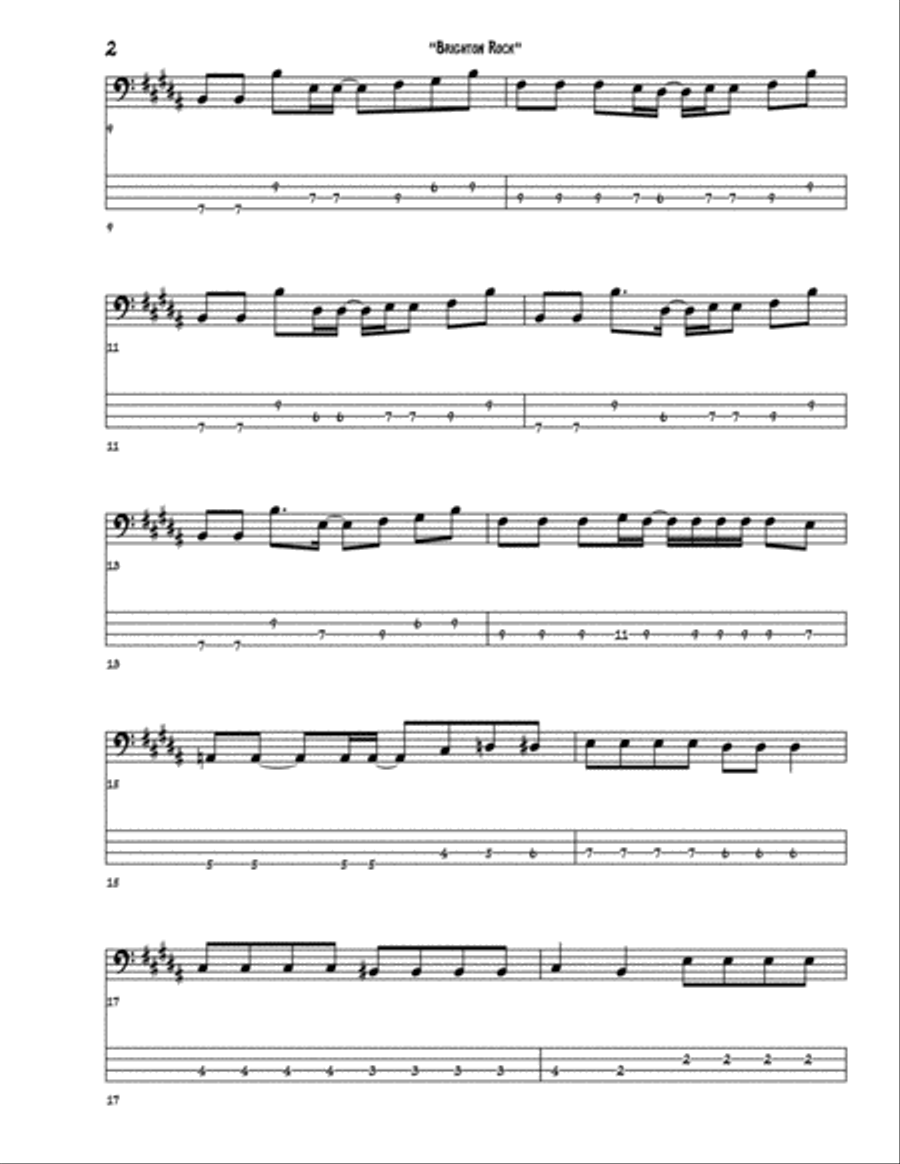 Brighton Rock Bass Guitar scores gallery preview page 2