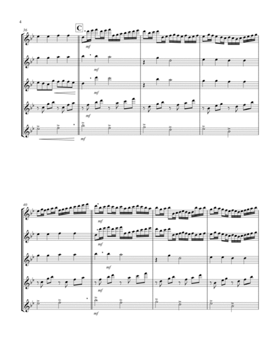Canon (Pachelbel) (Bb) (Flute Quintet) image number null