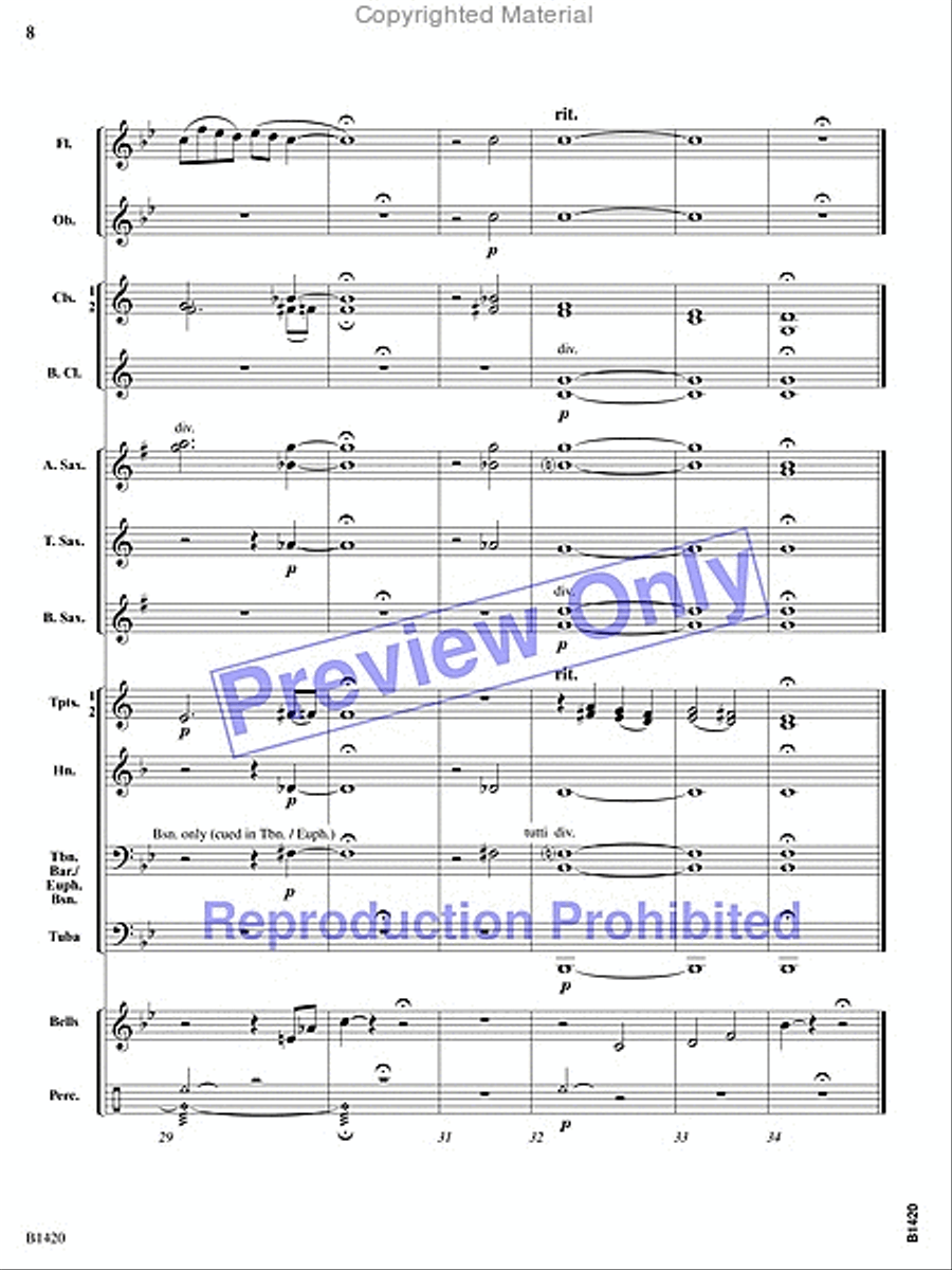 Through the Mist Through the Mist Concert Band scores gallery preview page 7