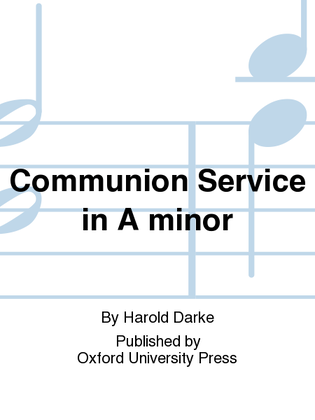 Book cover for Communion Service in A minor