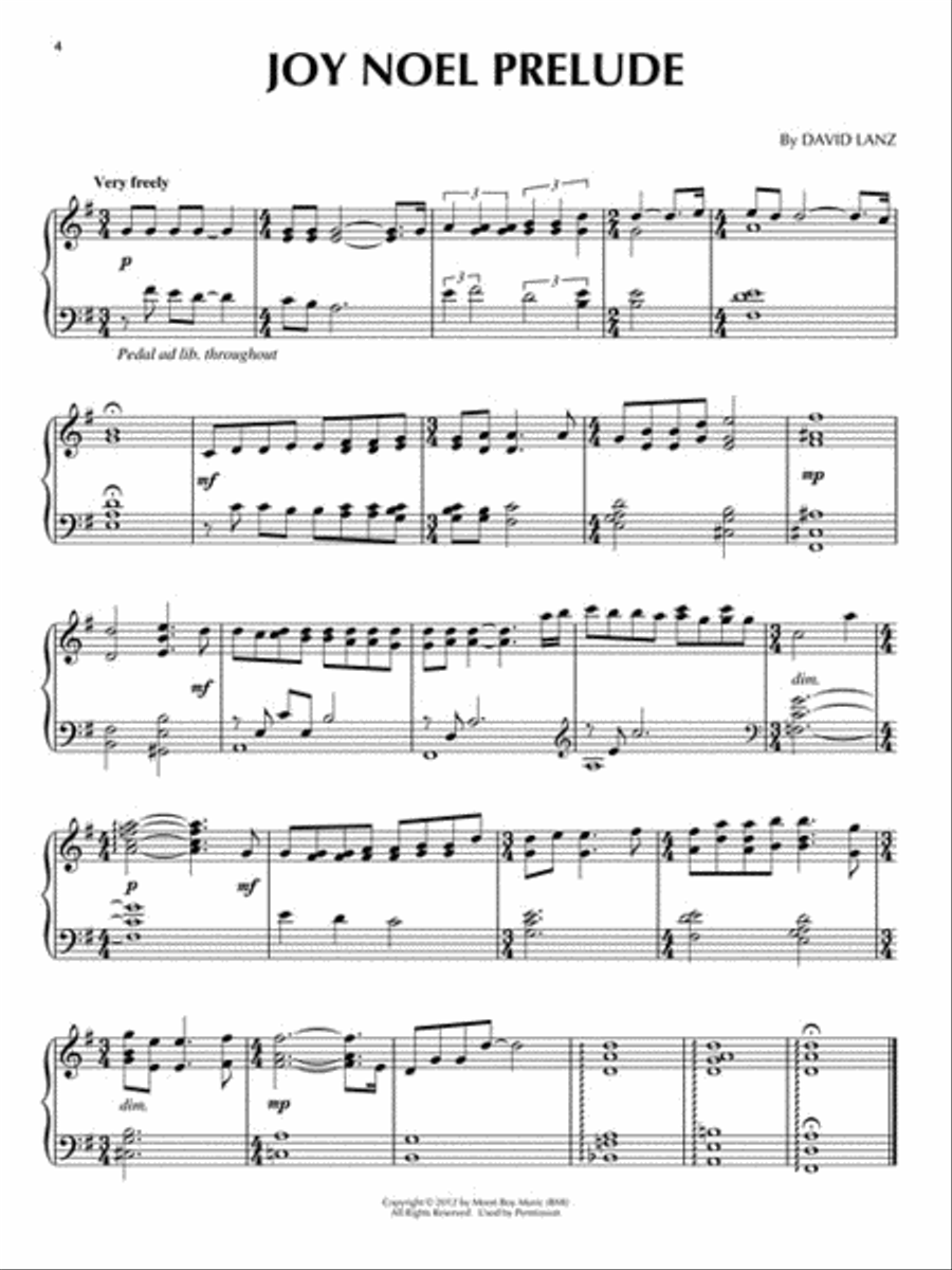 David Lanz – Joy Noel Piano Solo scores gallery preview page 3