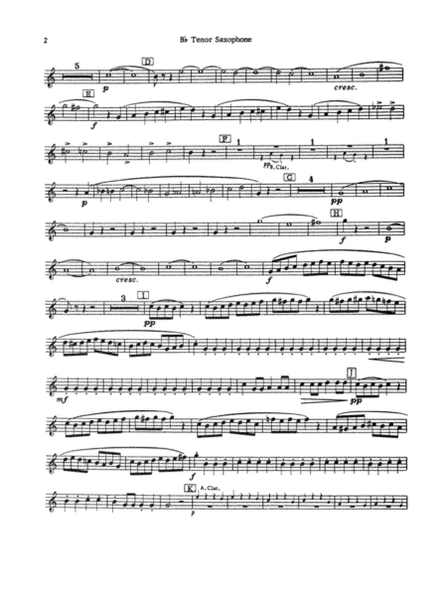 The Marriage of Figaro Overture: B-flat Tenor Saxophone