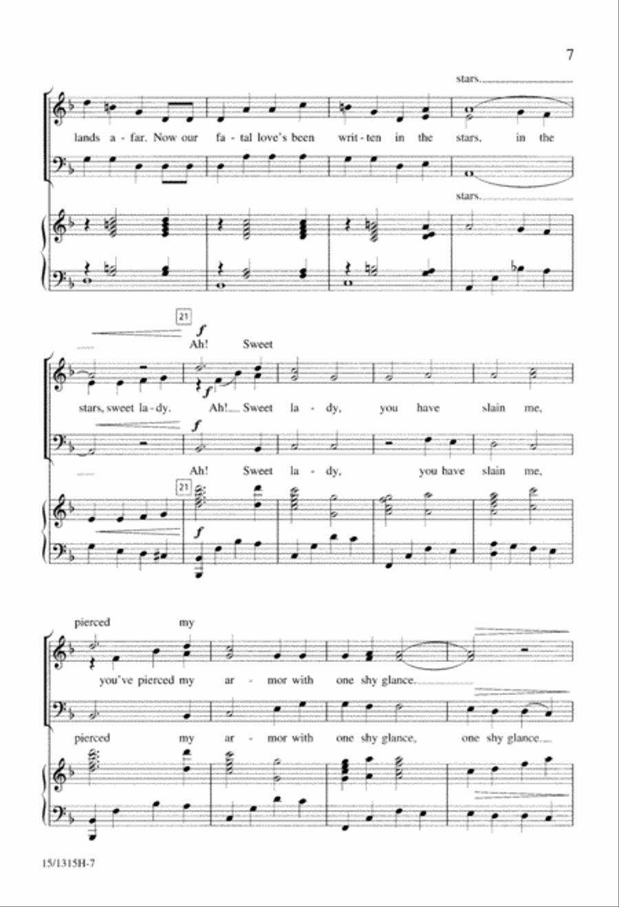 A Trilogy of Knighthood TTB scores gallery preview page 7