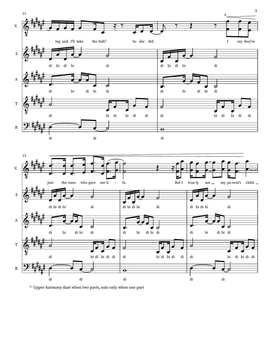 Family Line Family Line 4-Part scores gallery preview page 3
