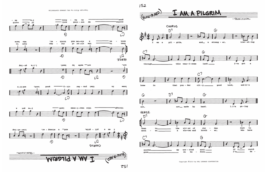 I Am A Pilgrim Voice scores gallery preview page 1