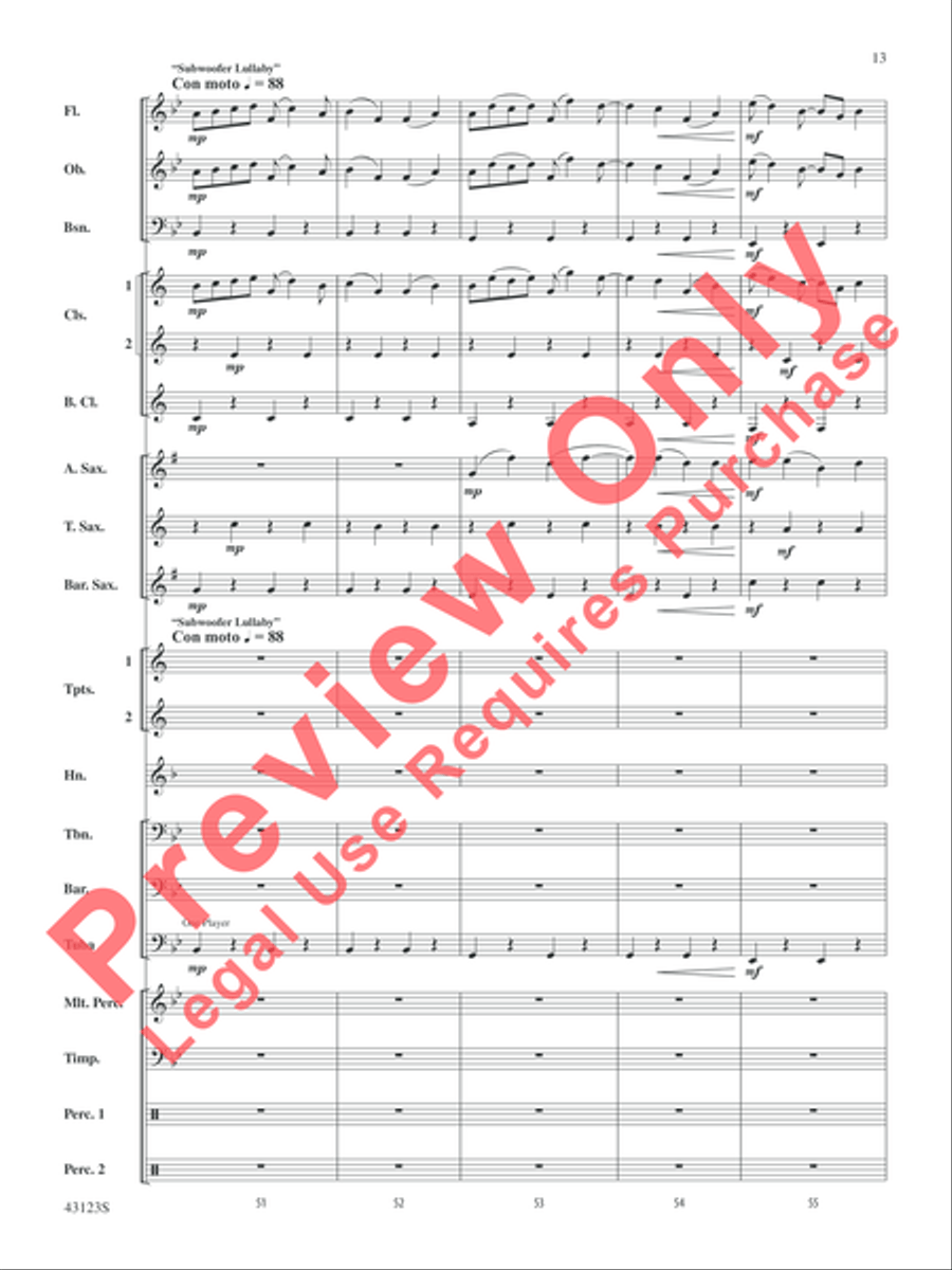 Minecraft Minecraft Concert Band scores gallery preview page 13