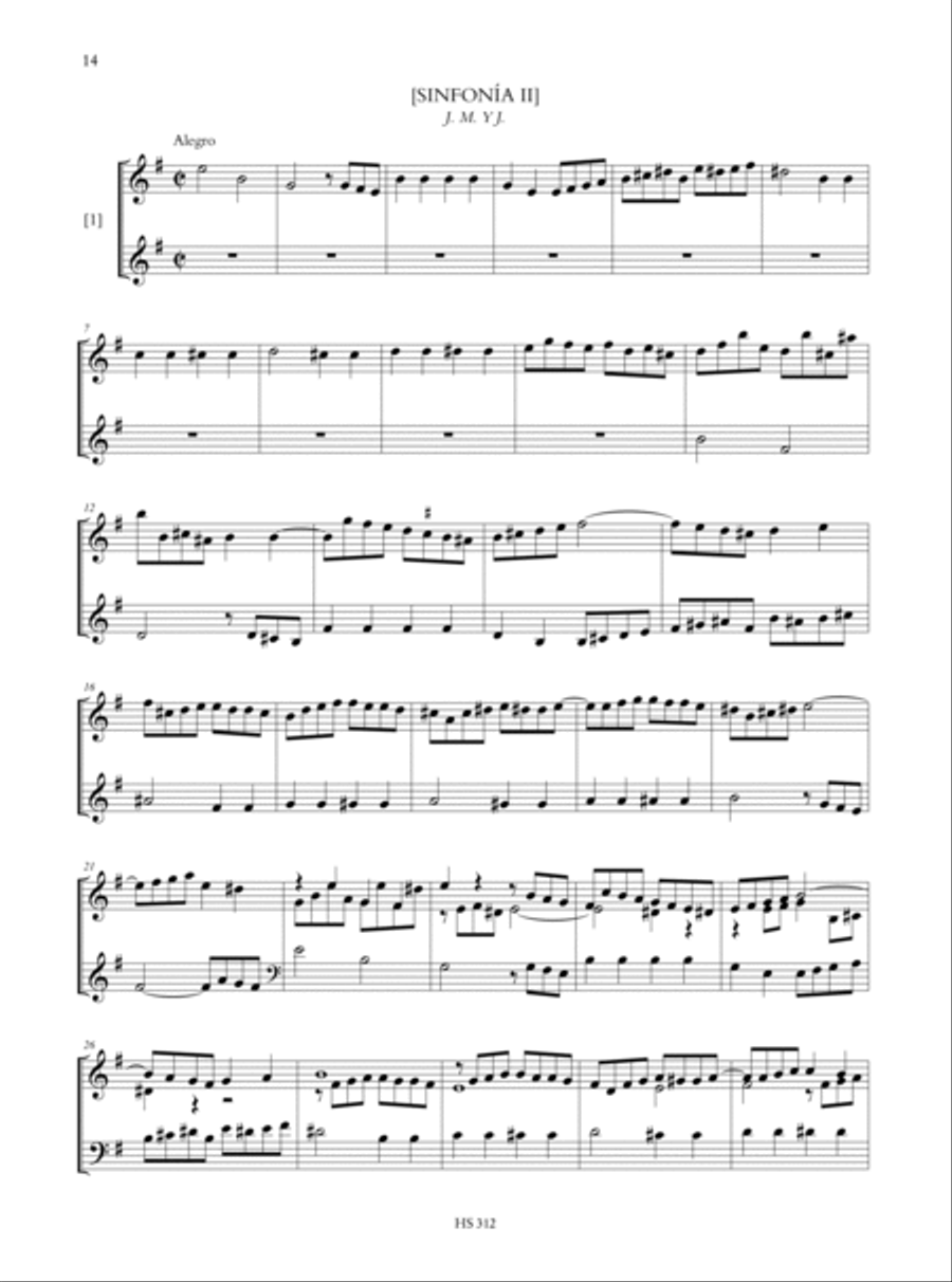 The Autograph Keyboard Manuscript - El manuscrito autógrafo de tecla. Sinfonías I-VIII. Critical Edition Harpsichord scores gallery preview page 3