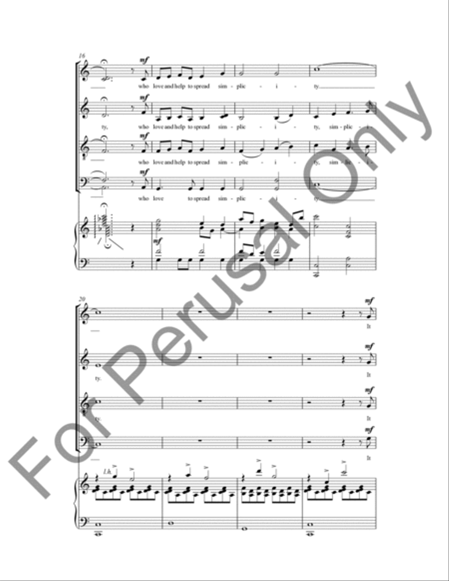 It Rocked For Joy (His Cradle) 4-Part scores gallery preview page 5