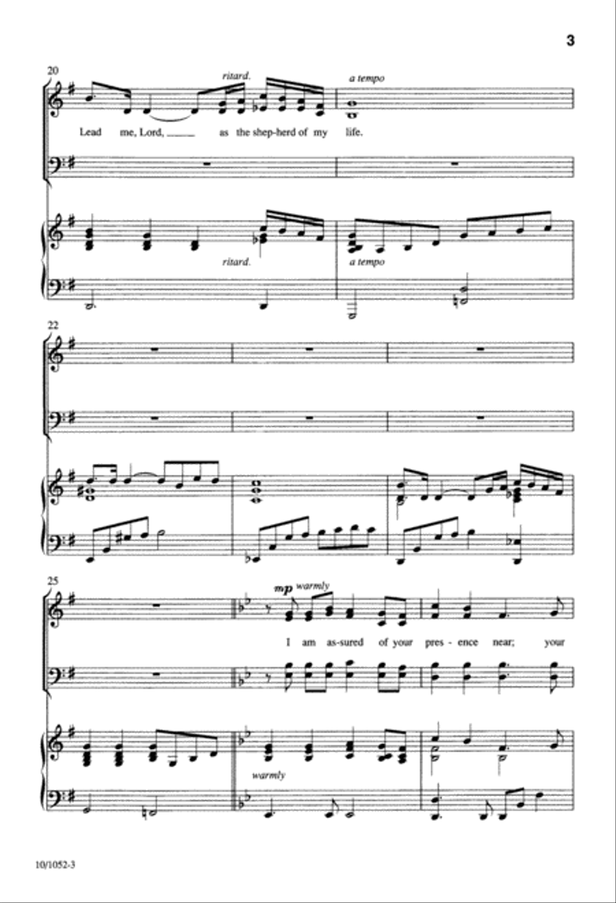 Shepherd of my Life Shepherd of my Life 4-Part scores gallery preview page 3