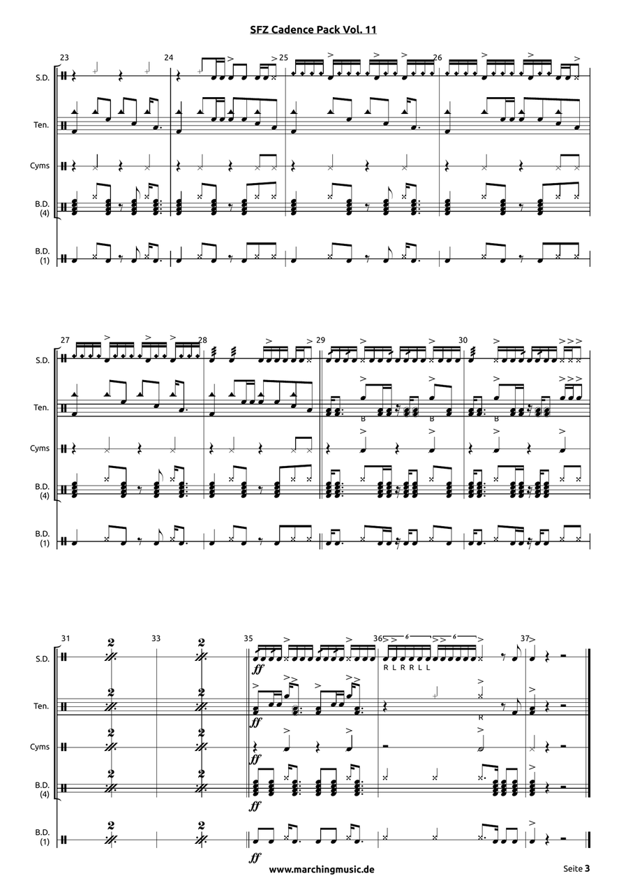 HPG Street Cadence Drum Set scores gallery preview page 4