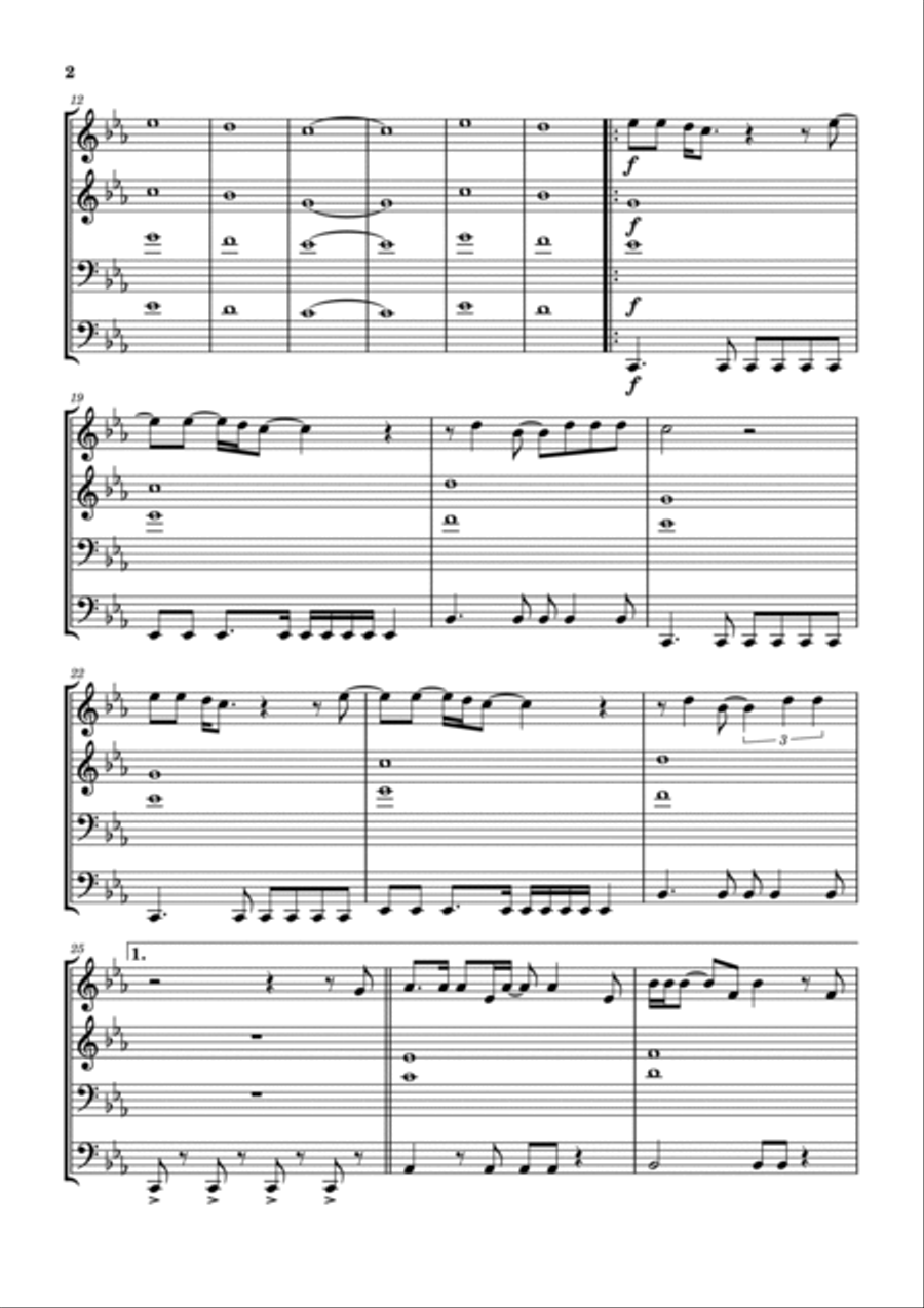 Opportunities (let's Make Lots Of Money) Brass Ensemble scores gallery preview page 3