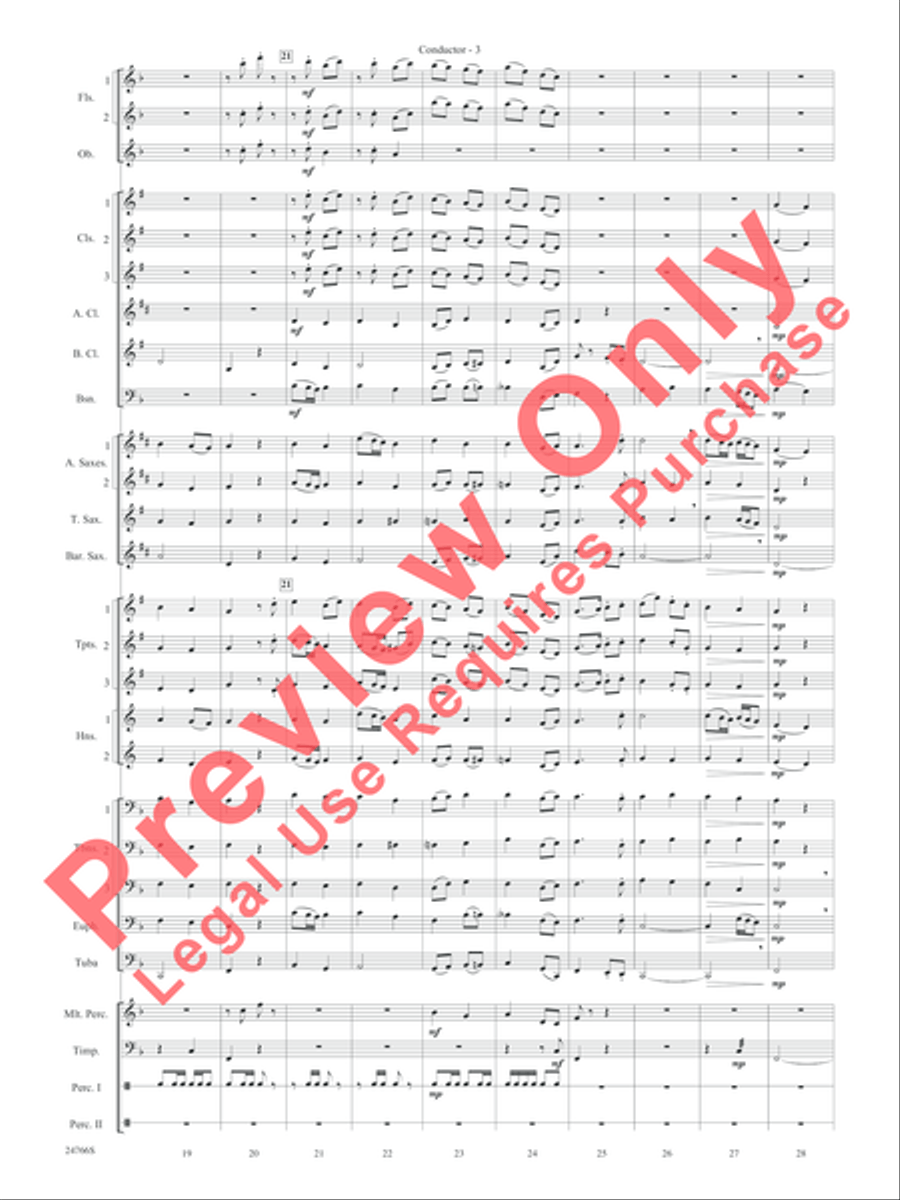 Folk Songs from the British Isles Concert Band scores gallery preview page 6