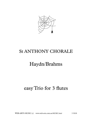 Saint Anthony Chorale Easy Trio for 3 flutes - HAYDN/BRAHMS