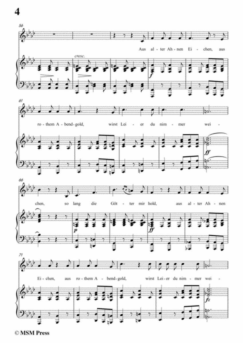 Schubert-Der Zürnenden Barde,in f minor,for Voice&Piano image number null