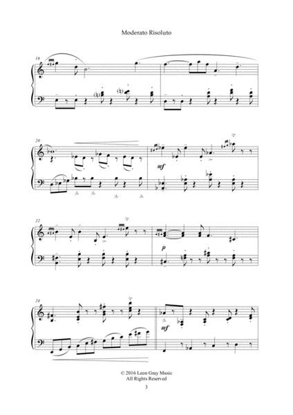 Moderato Risoluto, Tombola and Dice (No. 6), Leon Gray Piano Solo - Digital Sheet Music