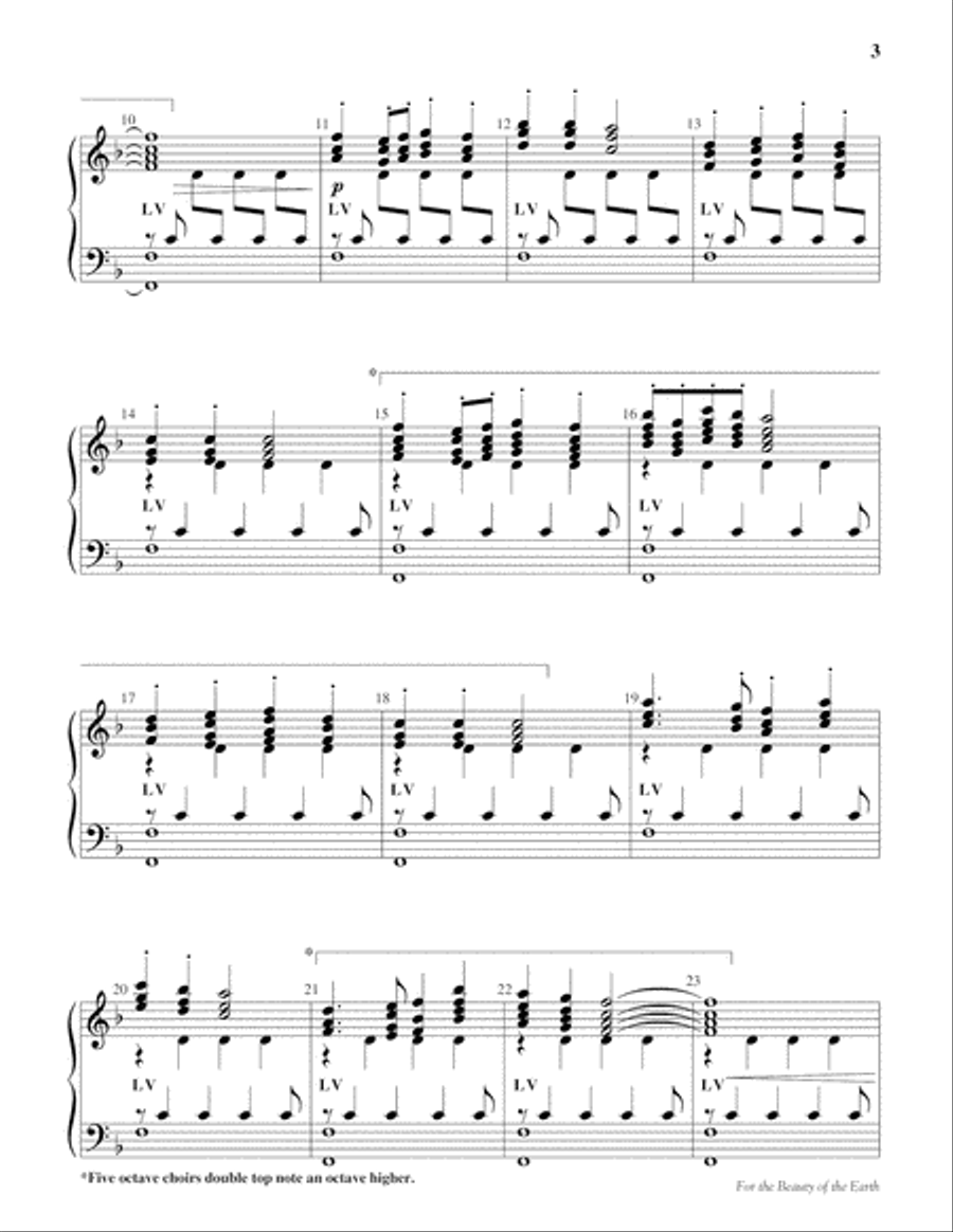 For the Beauty of the Earth 5-Octaves scores gallery preview page 3