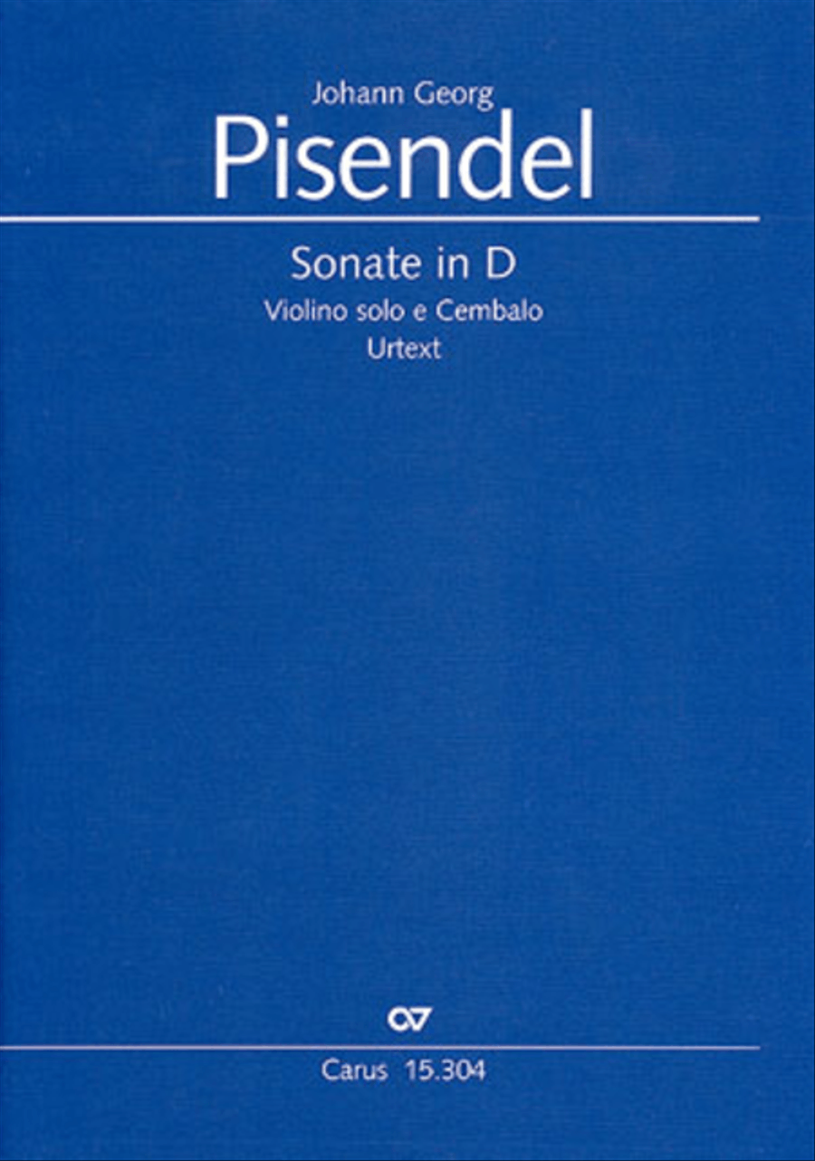 Sonata in D major Violin scores gallery preview page 1