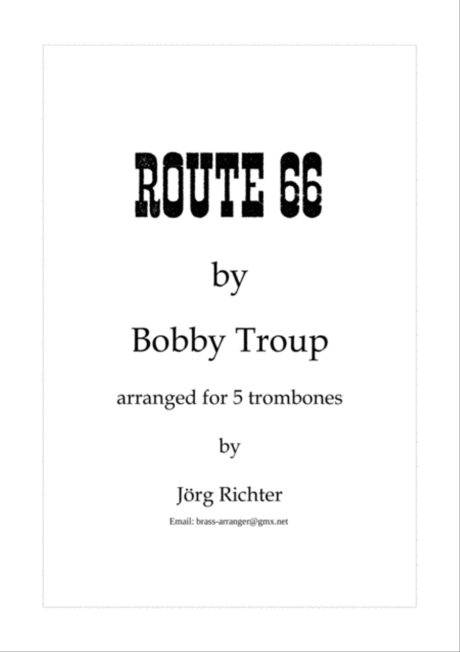 Route 66 Route 66 Brass Quintet scores gallery preview page 1