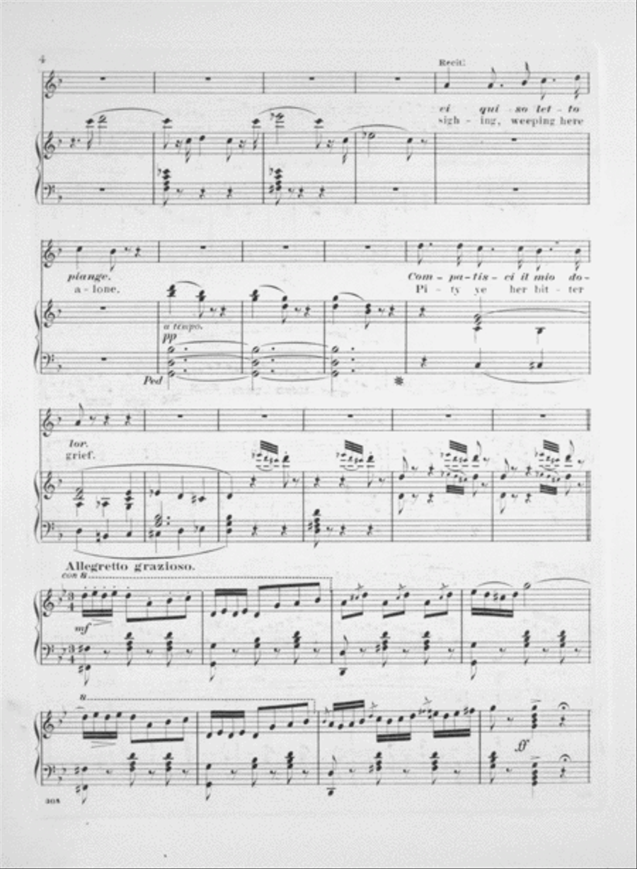 L'Usignuolo. The Nightingale. Canzone Di Bravura Voice scores gallery preview page 3