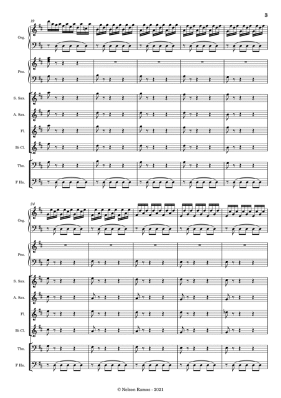 BWV 29 – Wir danken dir, Gott, wir danken dir - Score Only Score scores gallery preview page 3
