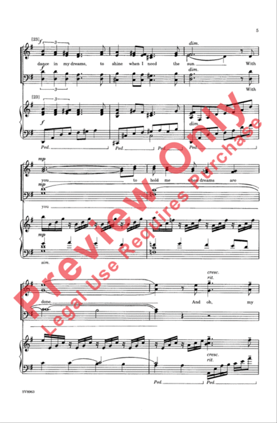 With You 4-Part scores gallery preview page 5