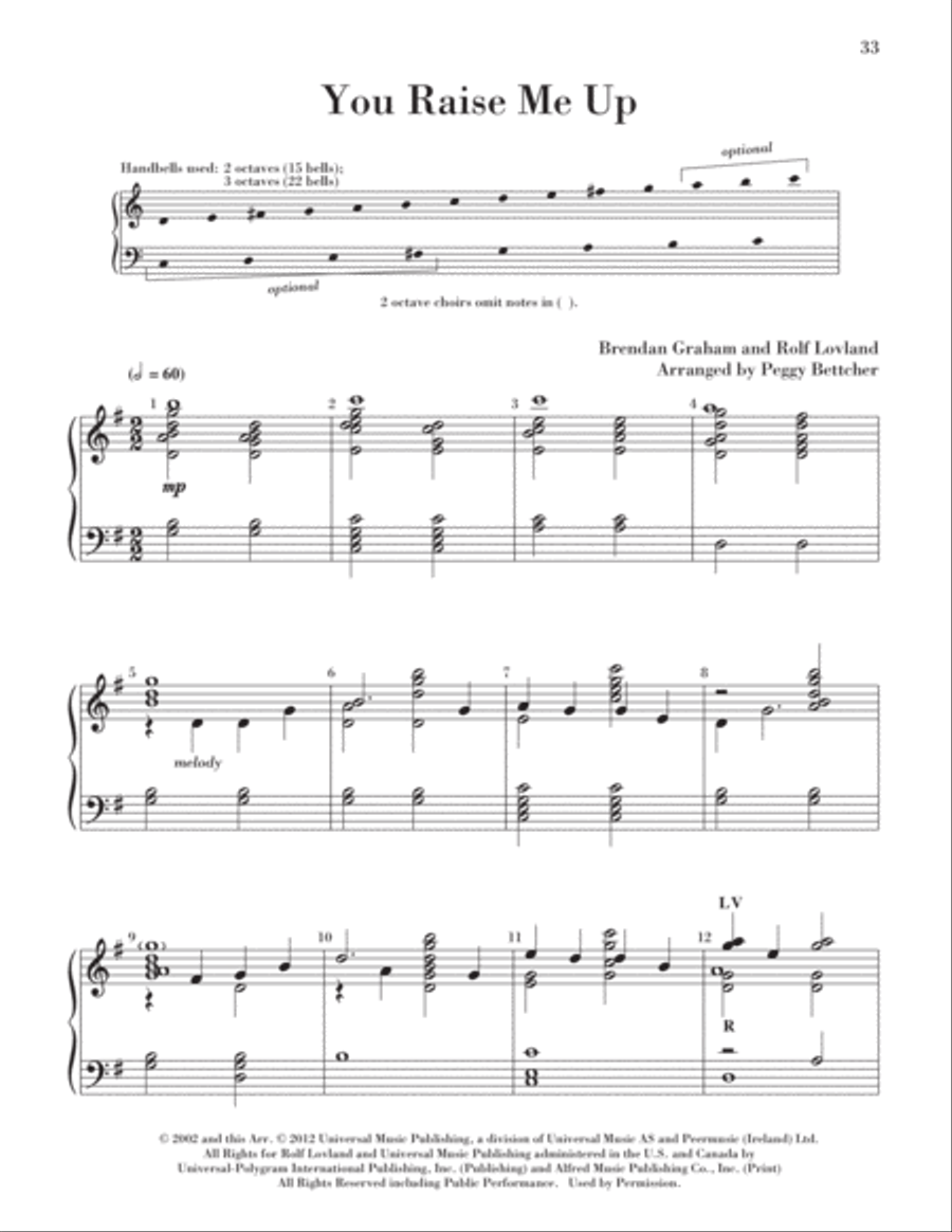 Easy to Ring Praise and Worship 3-Octaves scores gallery preview page 36