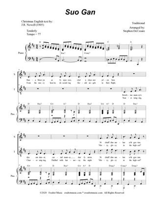 Suo Gan (2-part choir - (Soprano and Tenor)