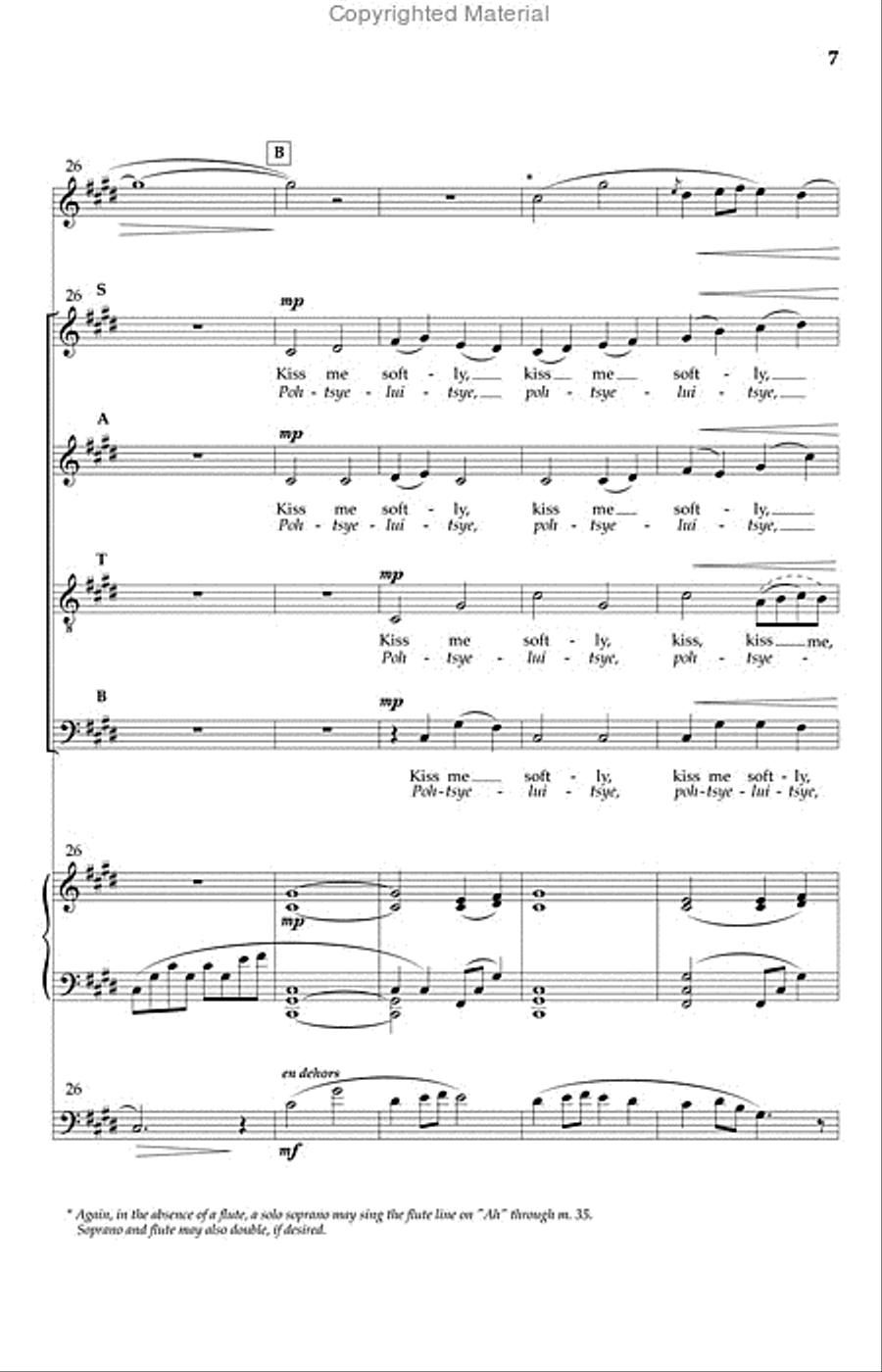Kiss Me Softly Kiss Me Softly 4-Part scores gallery preview page 2
