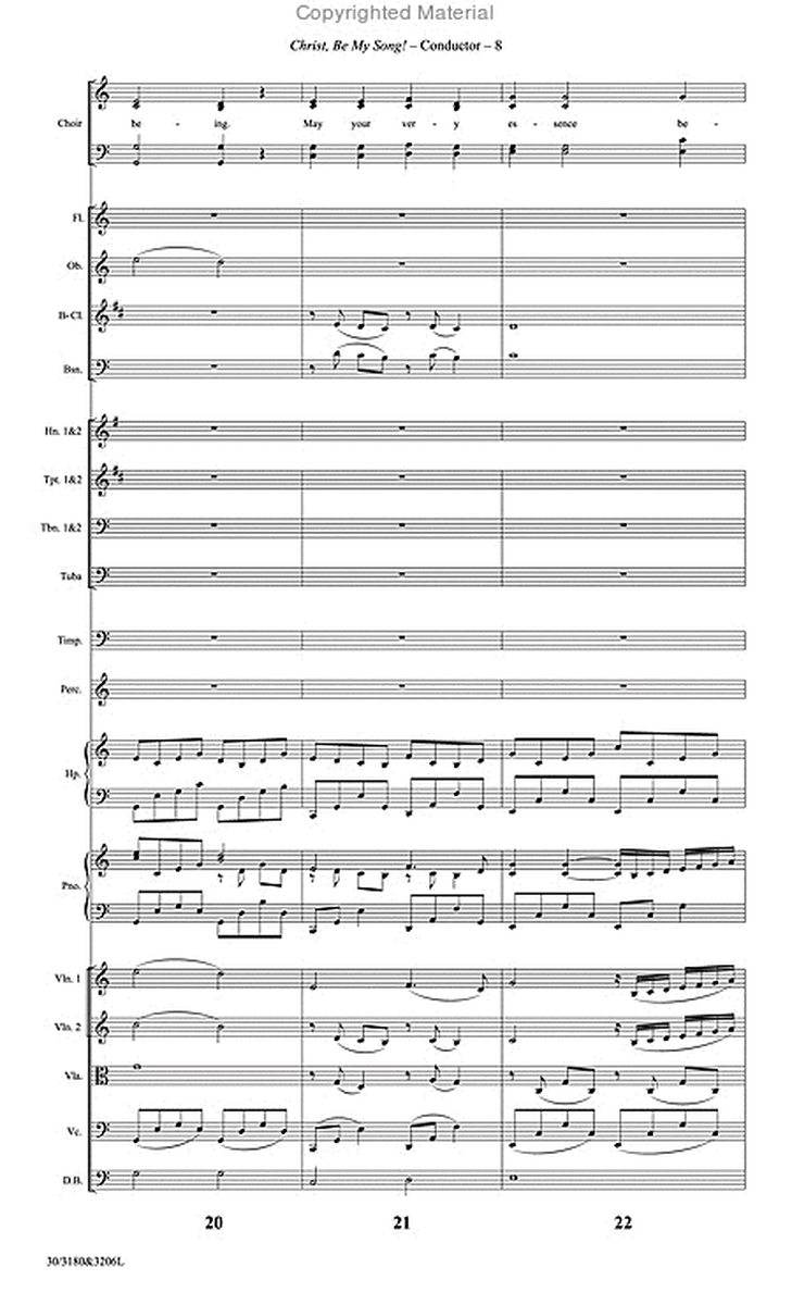 Christ, Be My Song! - Orchestral Score and CD with Printable Parts image number null