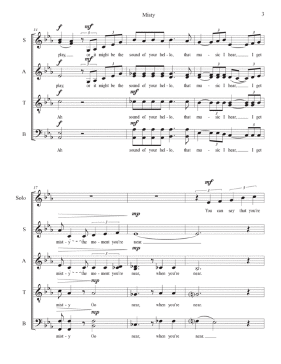 Misty 4-Part scores gallery preview page 3