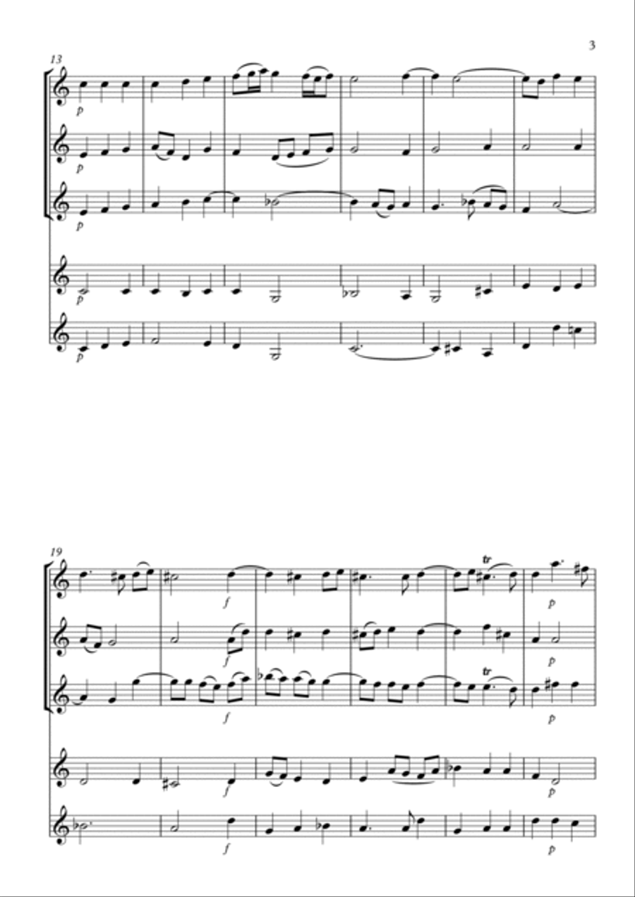 Trio Sonata No.9 Clarinet Quintet scores gallery preview page 3