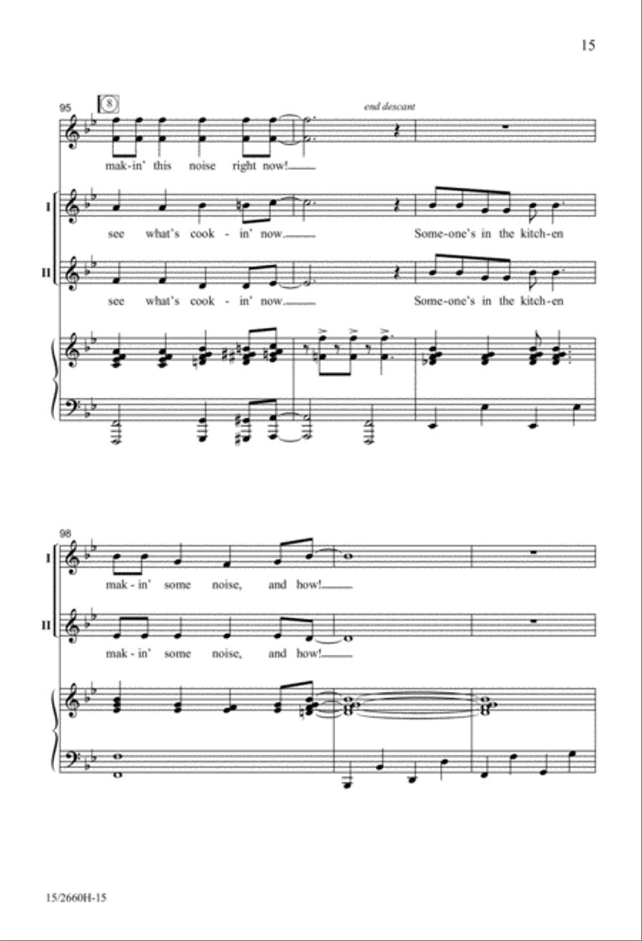 Someone's in the Kitchen! 2-Part scores gallery preview page 15