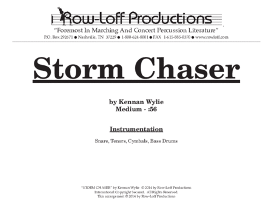 Storm Chaser Storm Chaser Percussion Ensemble scores gallery preview page 2