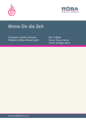 Book cover for Nimm Dir die Zeit