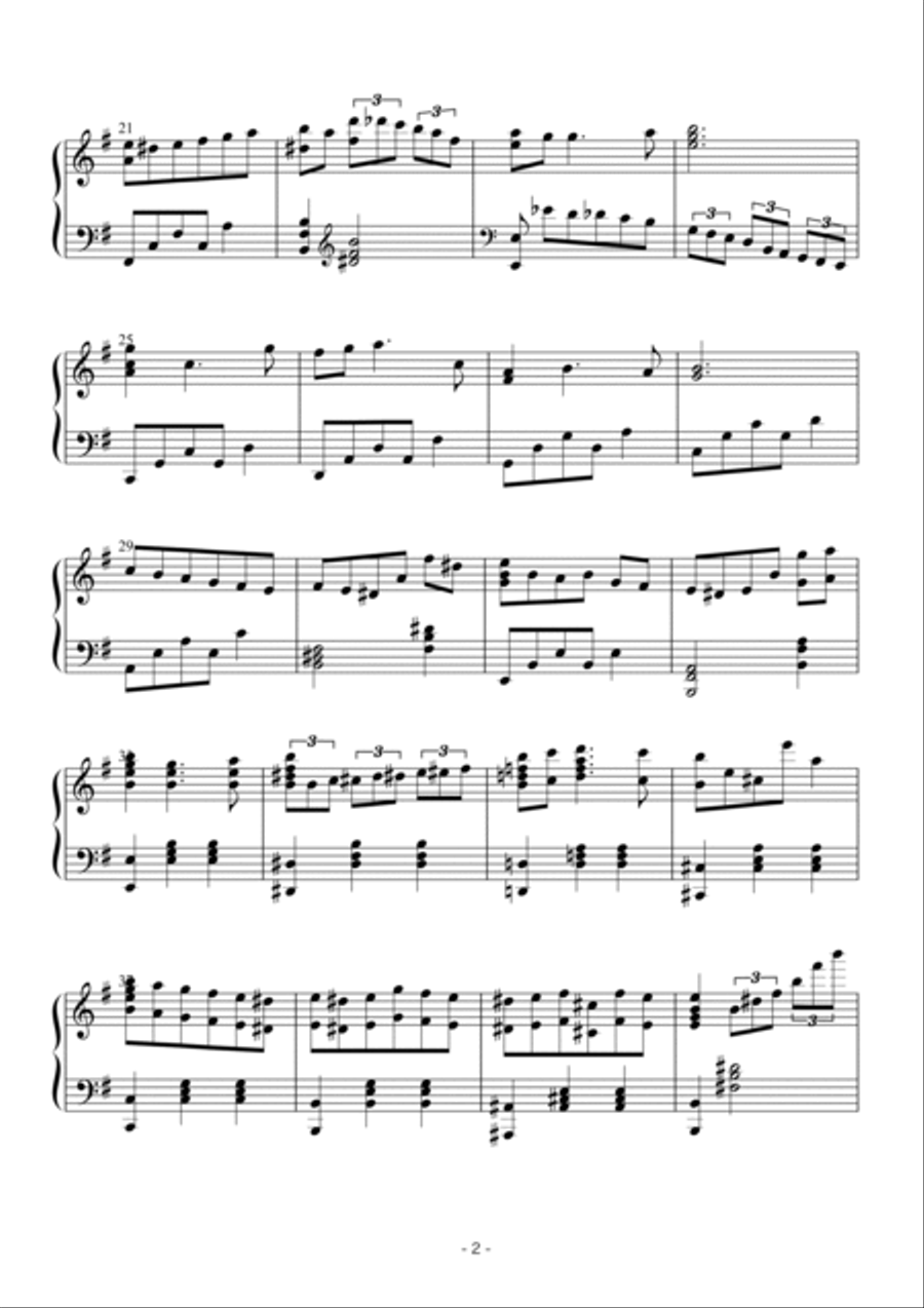 Last Dance Piano Solo scores gallery preview page 2
