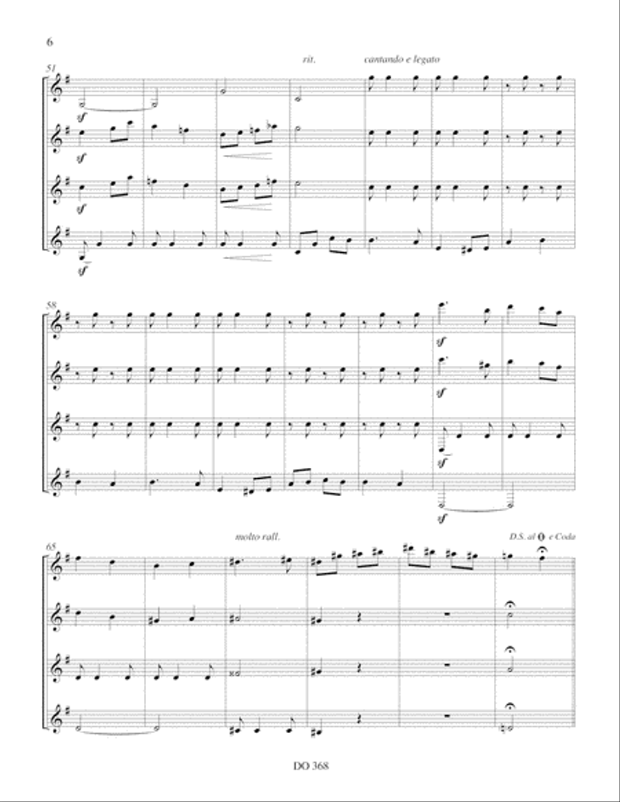 Capricho catalan & Zortzico op. 165 Guitar Ensemble scores gallery preview page 6