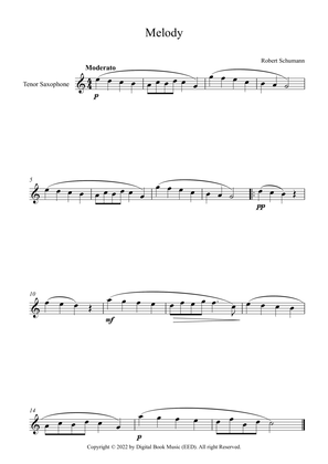 Melody - Robert Schumann (Tenor Sax)