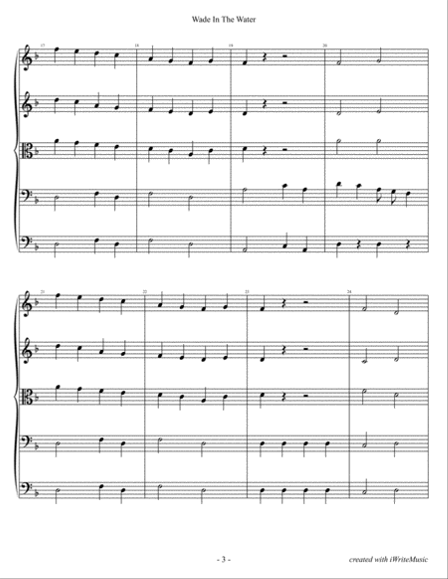 Wade in The Water, Black History Month for String Orchestra String Orchestra scores gallery preview page 3
