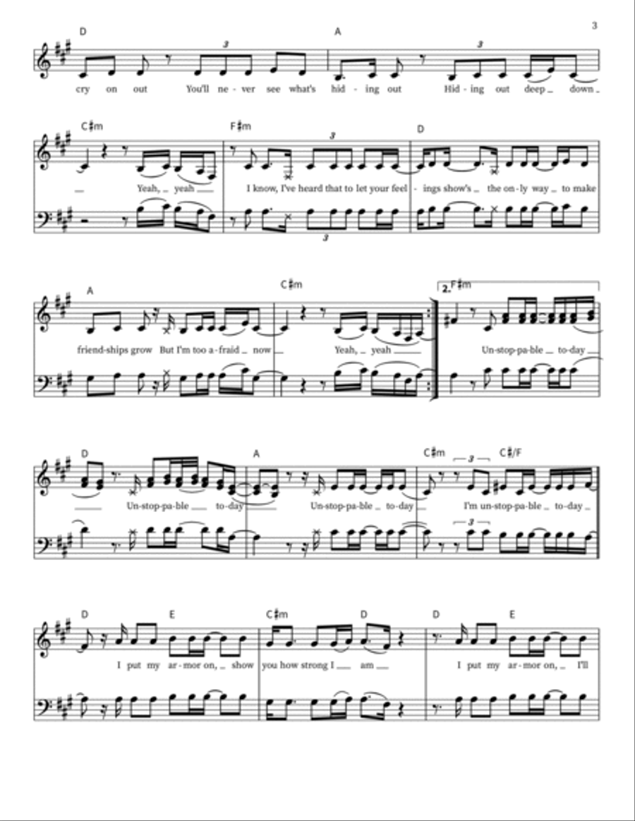 Unstoppable 3-Part scores gallery preview page 3