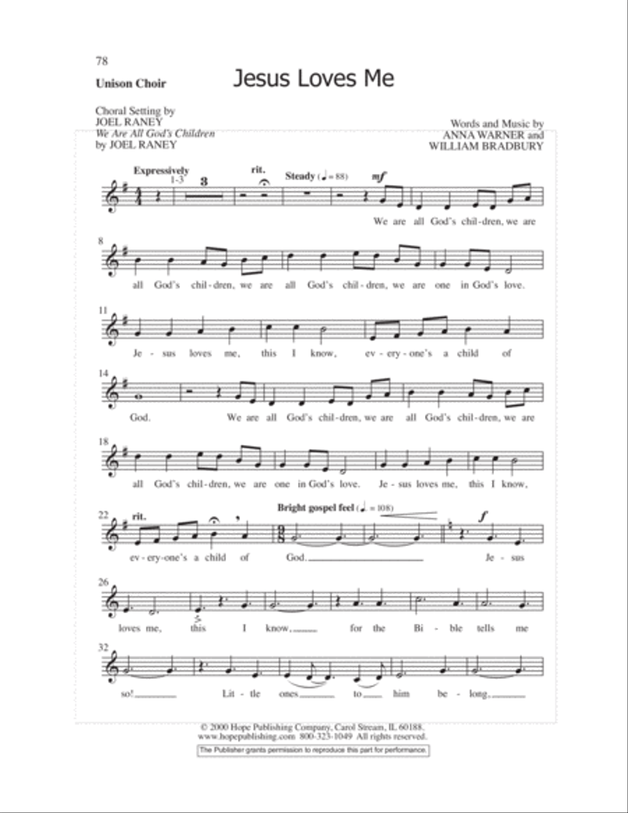 Let the Children Sing 4-Part scores gallery preview page 80
